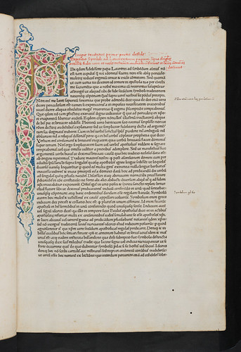 Decorated initial and border decoration in  Hieronymus: Epistolae