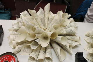 Maker Monday: Recycled Book Wreath