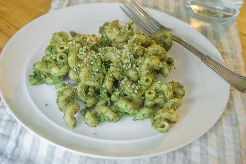 greenest pesto pasta