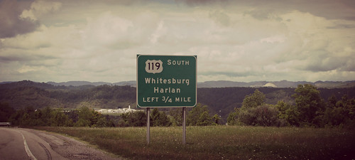 sign kentucky ky exit exitsign harlan whitesburg us23 us119