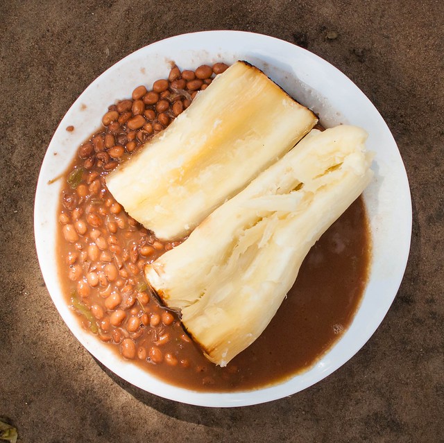 Beans and cassava