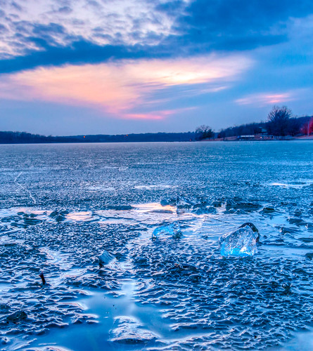 winter sunset ice frozen ks kansas shawnee 2015 shawneemissionlake