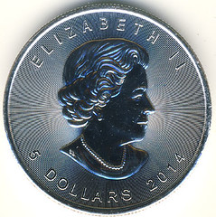 2014 Canadian silver bullion coin