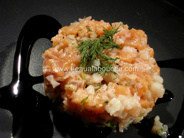 Tartare de Saumon et Crevettes aux Olives © Ana Luthi Tous droits réservés 