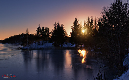 winter sunset lake ice nature water norway canon reflections landscape freeze hdr arendal longumvannet
