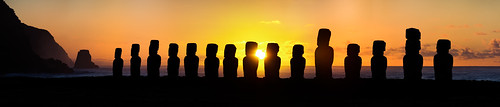 chile morning light panorama orange sun nature sunshine skyline sunrise easter landscape geotagged island gold golden long solitude loneliness looking pentax outdoor wide statues sigma lonely outlook moai easterisland coordinates position lat k5 rapanui isladepascua 2013 osterinsel 55300 traumlichtfabrik