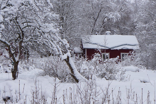 winter snow cottage lumi talvi mökki kuusankoski