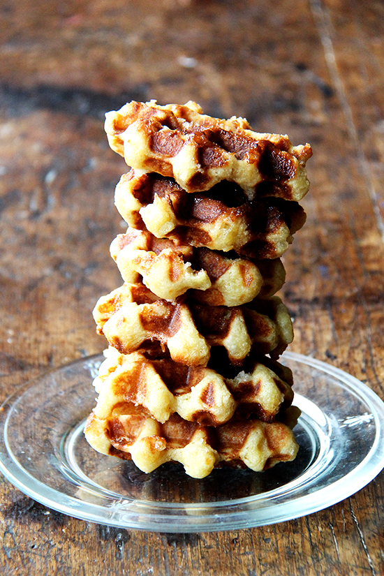 stack of liege waffles