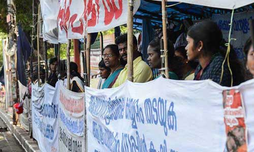 Four months of protest: Struggle continues for Kerala adivasis for their own land
