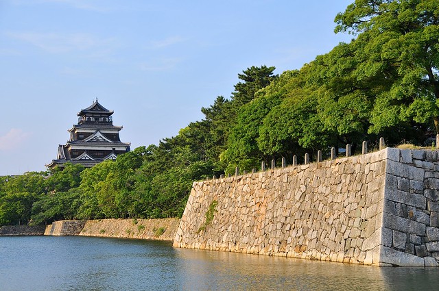 Hiroshima Castle and moat