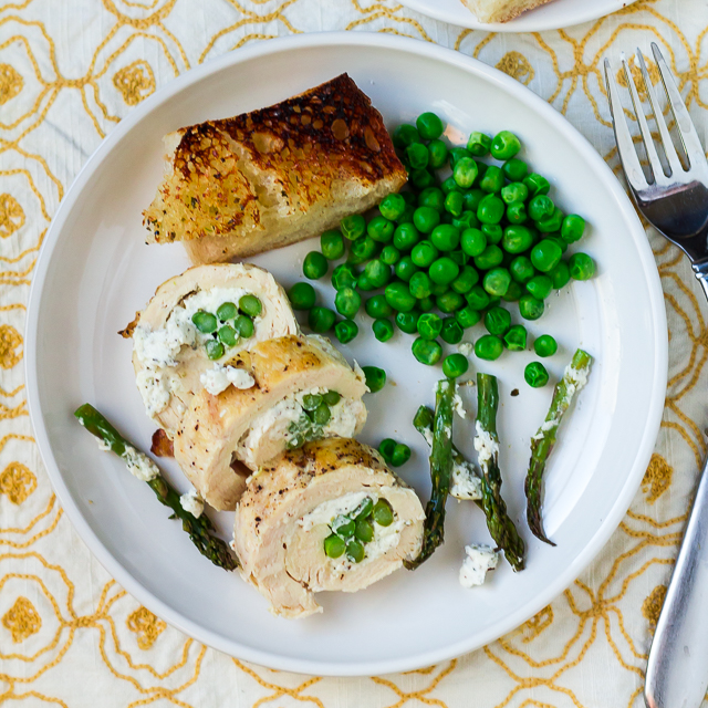 Asparagus and Goat Cheese-Stuffed Chicken