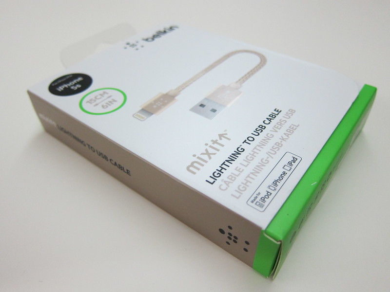 Belkin MIXIT Metallic Lightning to USB ChargeSync Cable (6 Inch) - Gold Box
