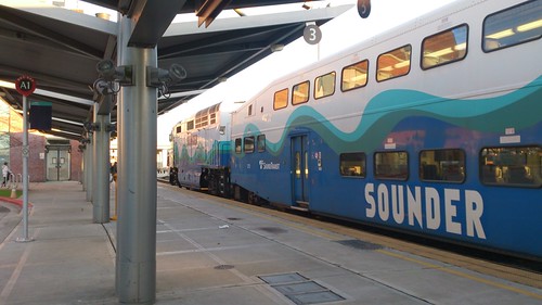 Sound Transit EMD F59PHI in Everett Station, Everett, Washington, United States /Dec 29, 2014