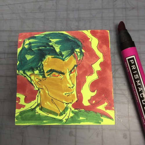 Post-it note color sketches