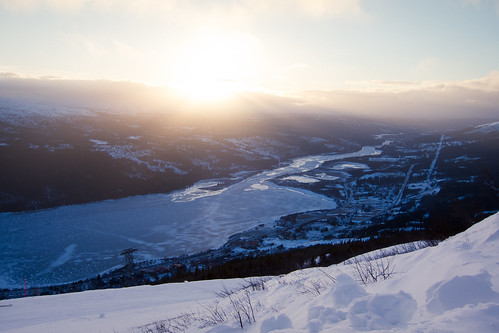 winter sunset lake snow frozen is vinter skiing sweden schweden sverige snö åre skidåkning åresjön