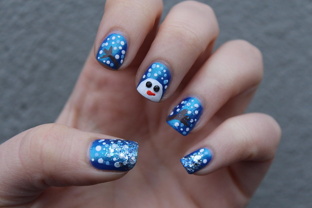 Snowman Manicure | Holiday | #LivingAfterMidnite