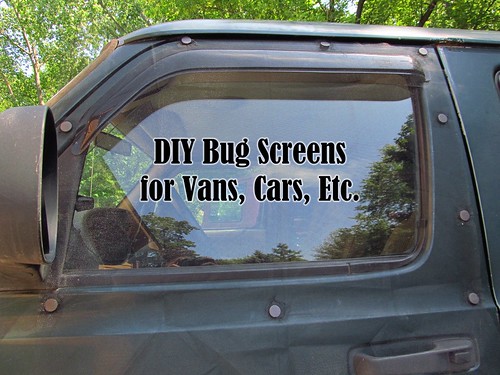 DIY Bug Screens for Vans, Cars, Jeeps, Etc.