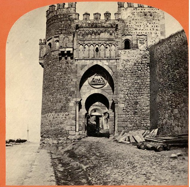 Puerta del Sol en 1863. Fotografía de Ernest Lamy. Colección Luis Alba