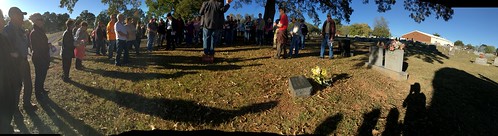 sunset cemetery stroll people panoramic