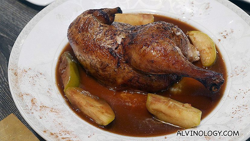 Poulet Roti with Caramelised Apple Sauce ($17.90++ Half / $30.90++ Whole) 