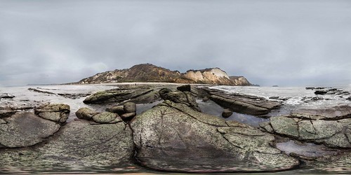 panorama mar nikon playa rocas