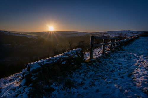 snow cold dawn december yorkshire