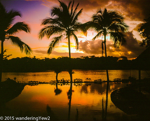 reflection 120 mamiya film sunrise mediumformat costarica swimmingpool 6x7 tortuguero filmscan mamiya7ii tortugalodgeandgardens wildernesstraveltour
