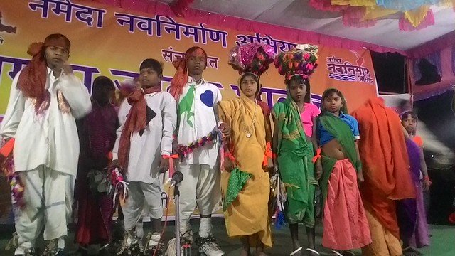 Students after performing a cultural dance