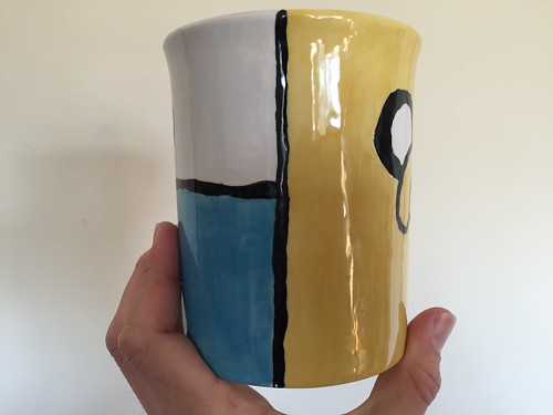Adventure Time mug painted at Color Me Mine! Idea by reddit user /u/Just-Another-Teenage in a post by /u/Corrupt_Core