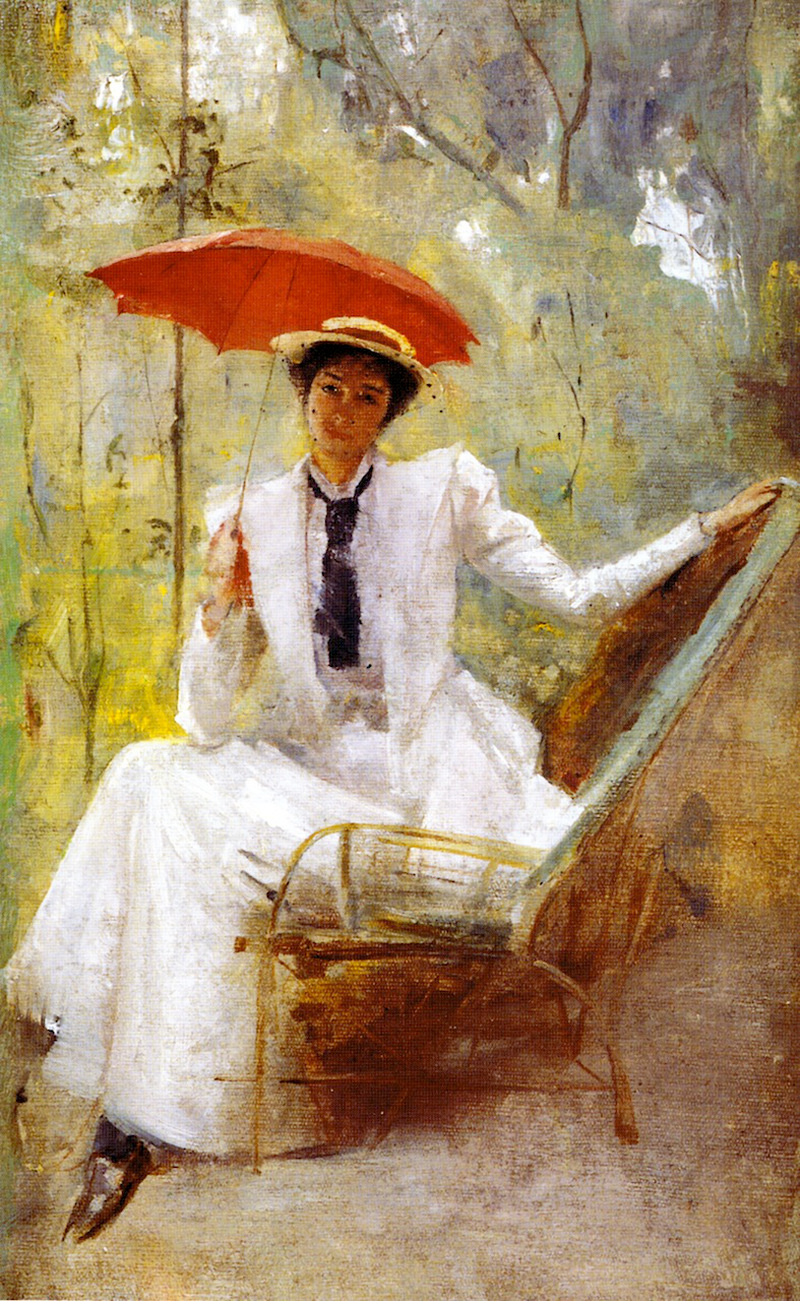 Lady with a Parasol by Tom Roberts, c. 1893