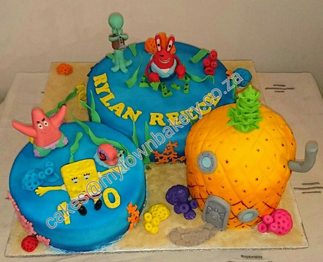 Who Lives in a Pineapple Under the Sea Cake by Isebell Mac Donald of My Town Bakery