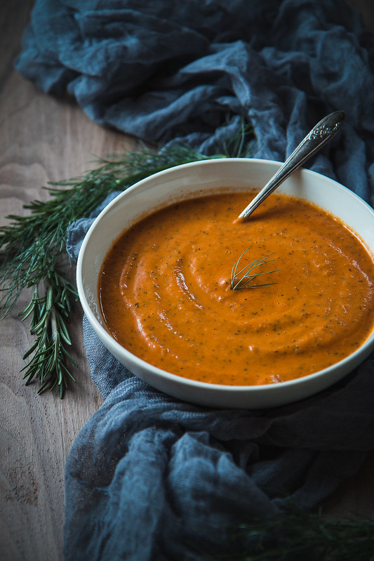 Roasted Red Pepper and Fennel Soup | Will Cook For Friends