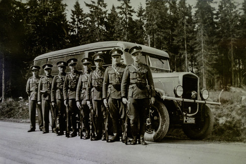 czechoslovak gendarme task force times 1938 border crisis museum demarkation line rokycany muzeum na demarkační linii military army ww2