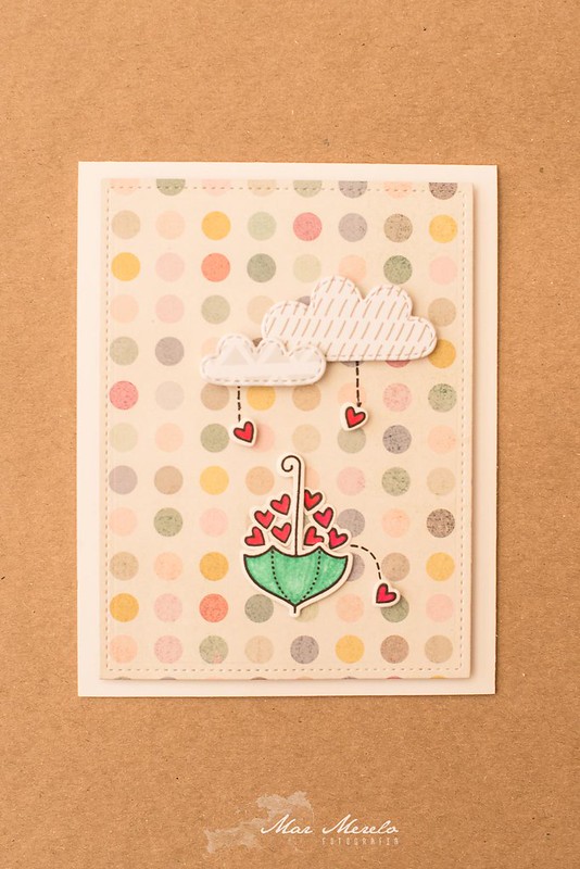 Card "It's rainig love" + 3