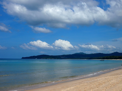 blue cloud mountain green beach water thailand sand heaven wave phuket bangtaobeach