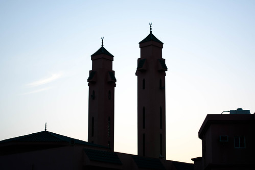 city sunset silhouette al prayer mosque saudi arabia jeddah masjid mohammadia mohammadeyah