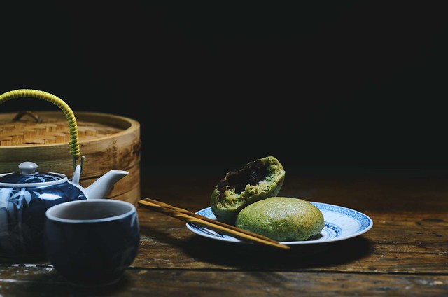 Matcha and Red Bean Chinese Steamed Buns | A Brown Table