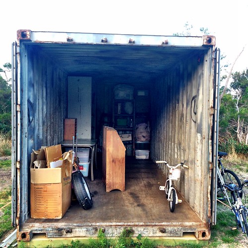 Shipping Container. It's like a living box of tetris.