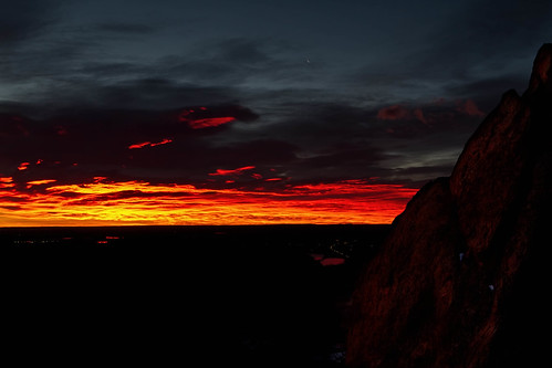 morning red sky orange clouds sunrise landscape dawn colorado denver redrocks morrison