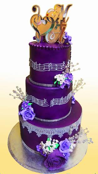 Musical Themed Wedding Cake by Lucia P. Miranda