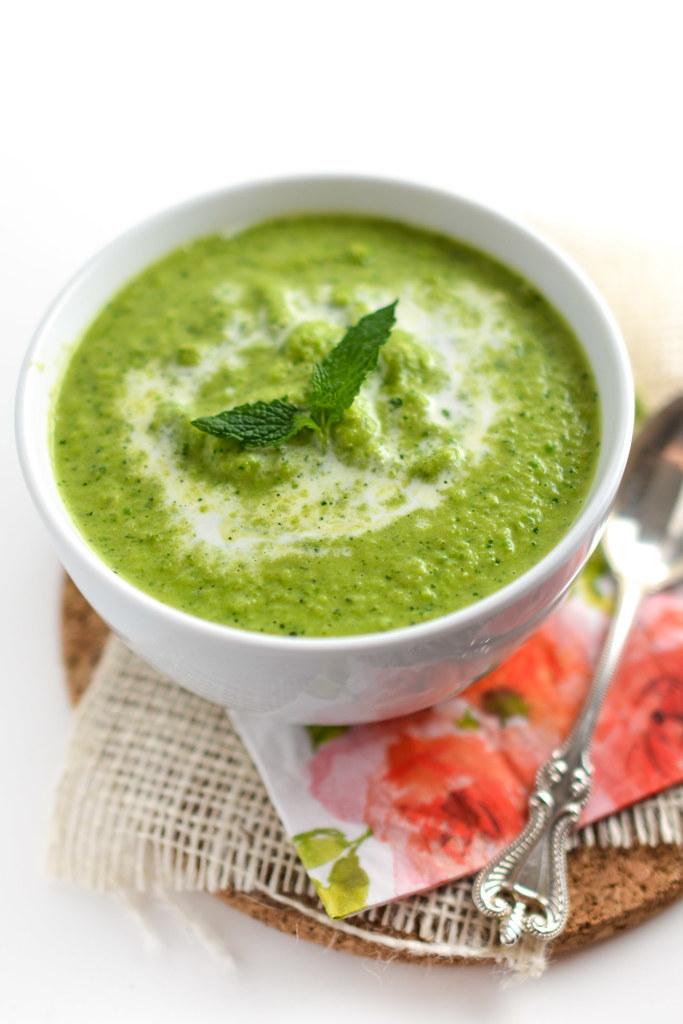 pea mint soup | things i made today