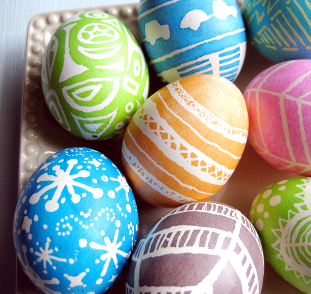 DIY Pysanky Style Easter Eggs