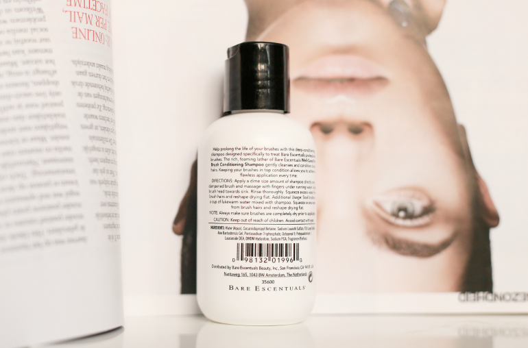 bareMinerals Well-Cared for Brush Conditioning Shampoo, brush shampoo, bareminerals, bareMinerals Well-Cared for Brush Conditioning Shampoo review, bareminerals nederland, beautyblog, kwasten wassen, make-up kwasten wassen, shampoo voor make-up kwasten, fashion blogger, fashion is a party