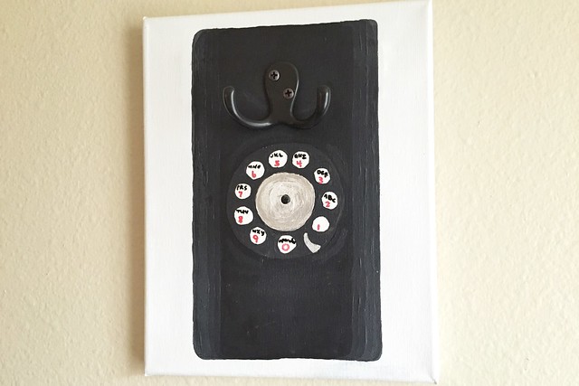 Vintage phone painting