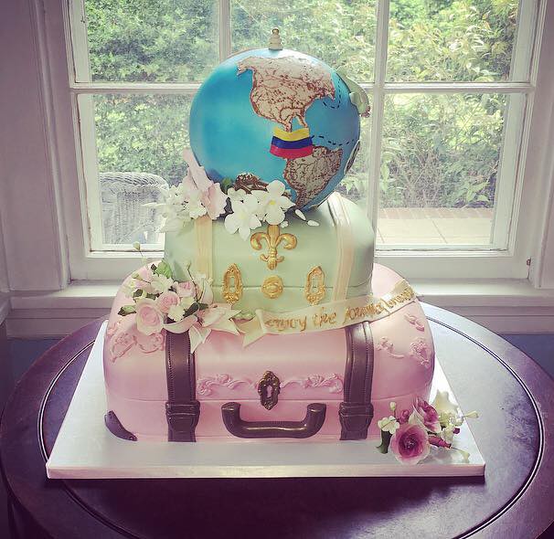 World Travel Graduation Cake by Monique Griller Jara