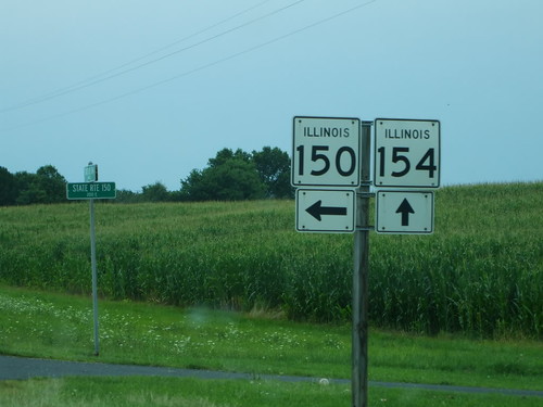150 154 illinois route highway state sign
