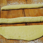 shaping the "flauti" rolls