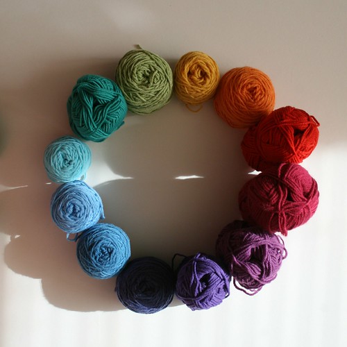 Rainbow crochet stripes