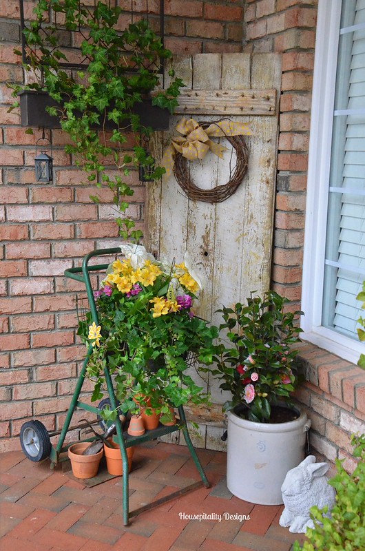 Vintage ladder and hand truck-Housepitality Designs