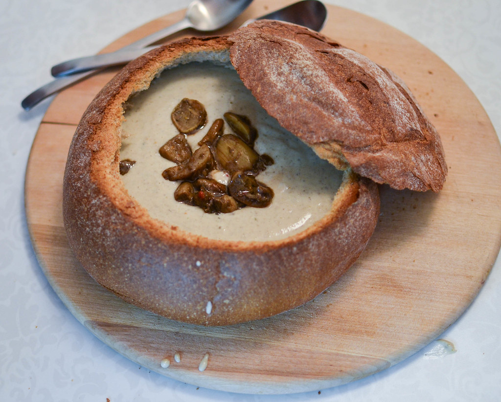 Суп в хлебе — рецепт с фото
